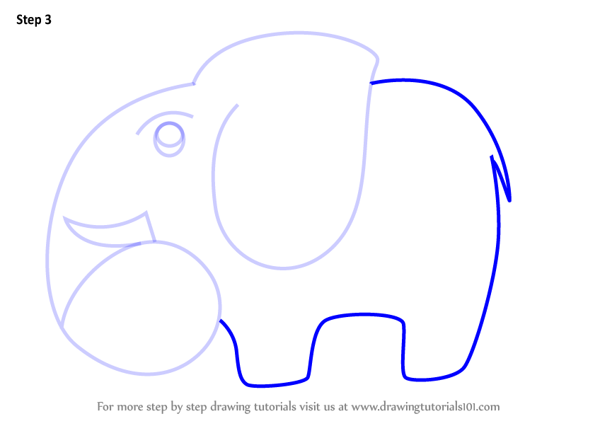 848x602 Learn How To Draw A Elephant Using Number