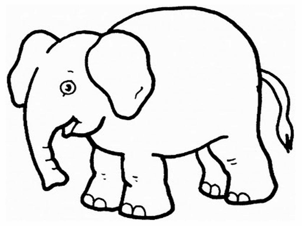 1024x768 Colour Drawing Free Hd Wallpapers Elephant For Kid Coloring