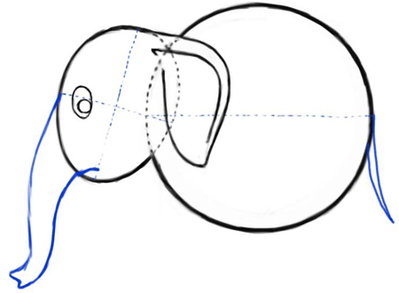 450x330 How To Draw Cartoon Elephants With Easy Steps Drawing Lesson