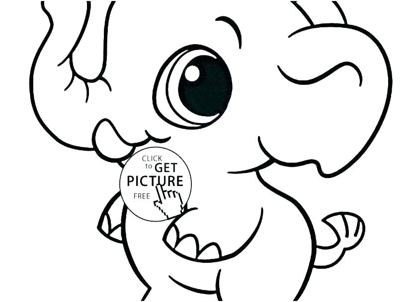 827x609 Elephant Pictures To Color