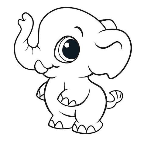 474x474 Dibujos De Elefantes Tiernos Para Colorear Drawing Ideas