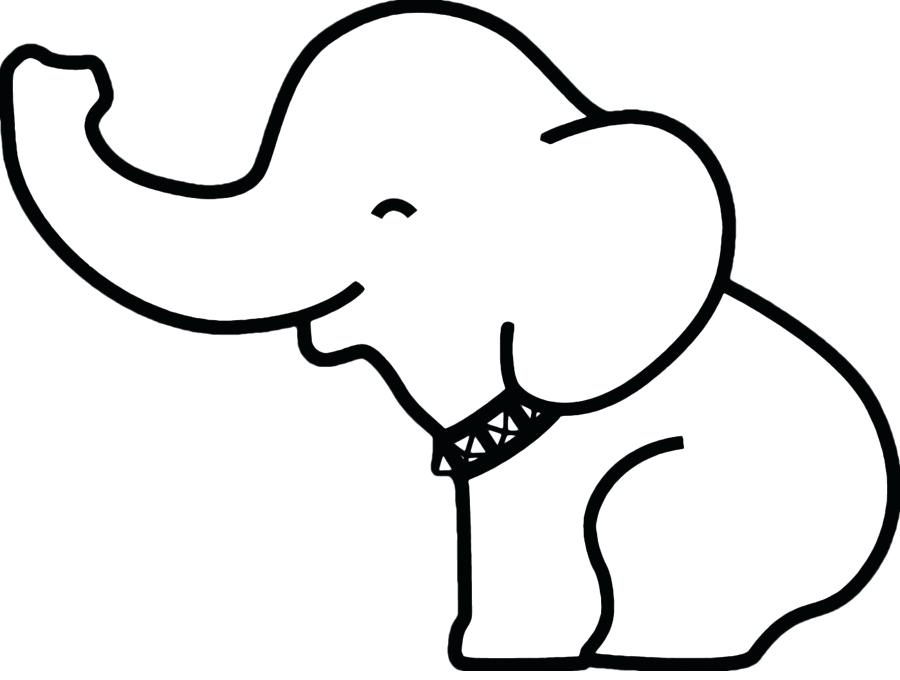 900x680 Elephant Drawing Outline Elephant Outline Drawing Face