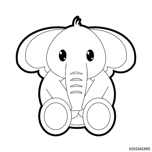 elephant face outline