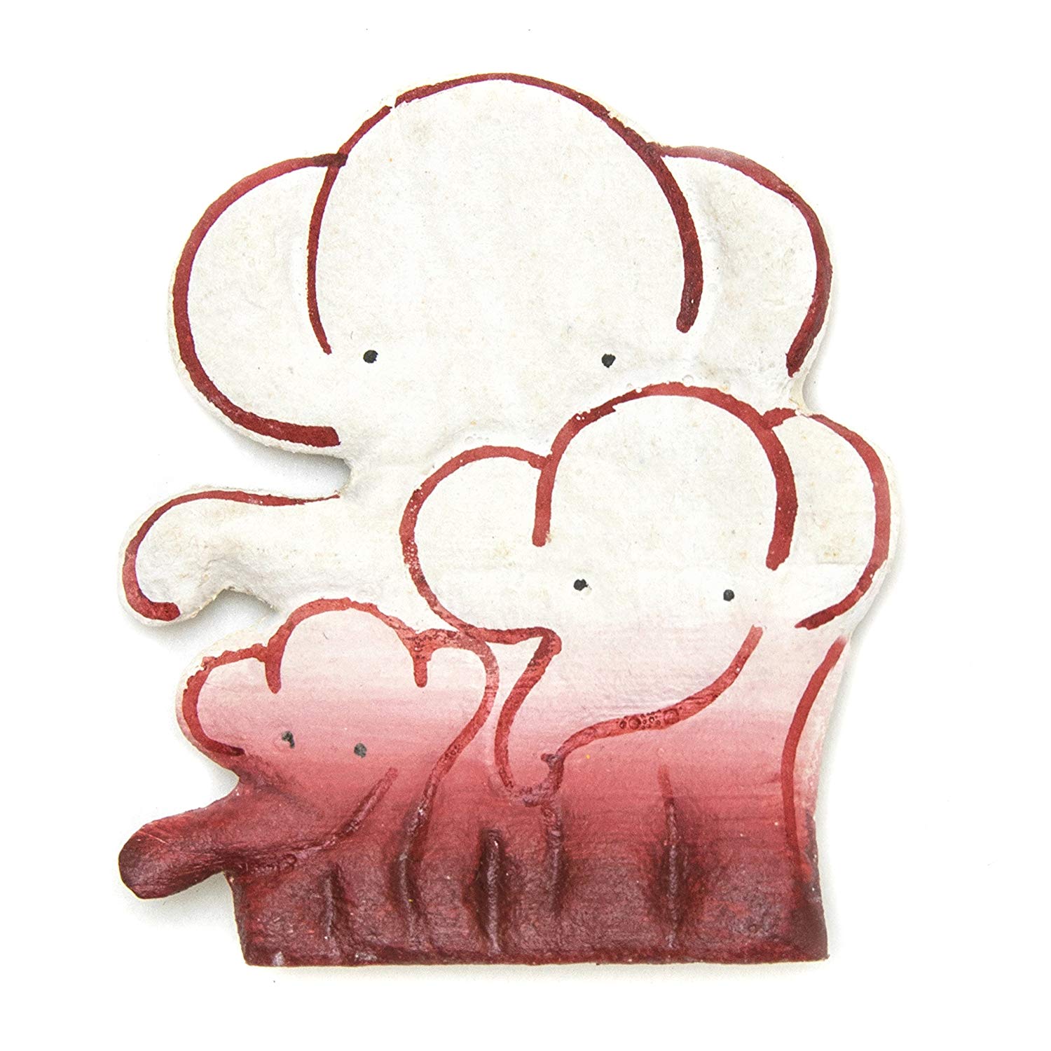 1500x1500 Mr Ellie Pooh Fair Trade Red Elephant Family Office Magnet
