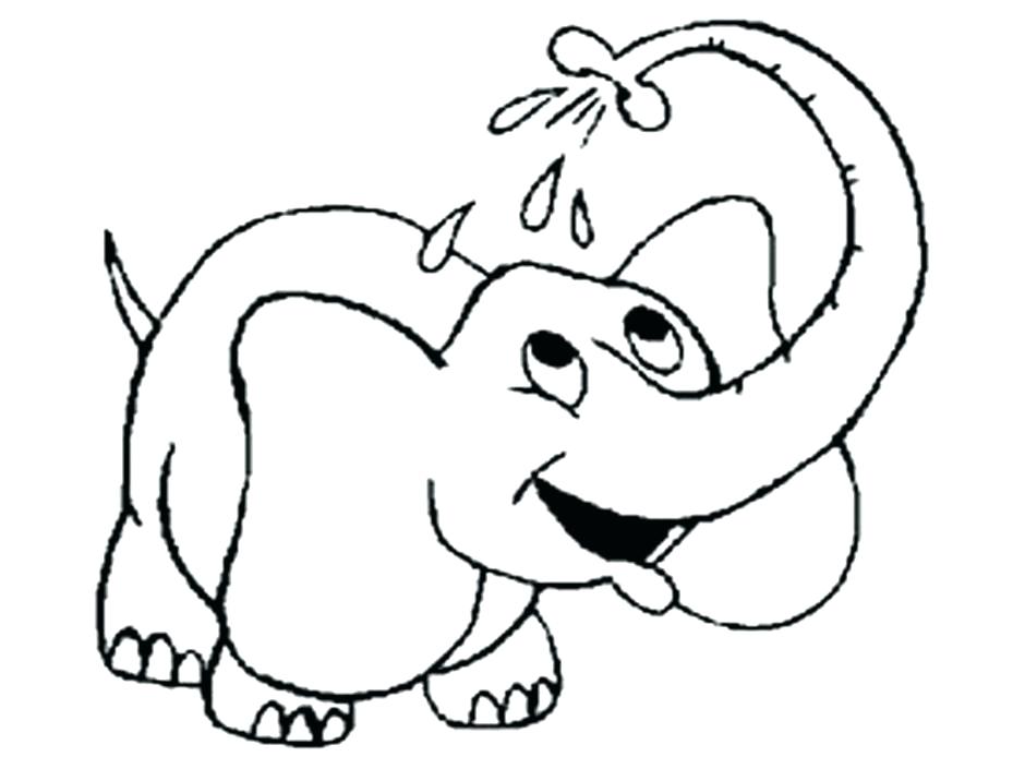 940x705 Elephant Drawing Outline Elephant Outline Drawing Cute Images Easy