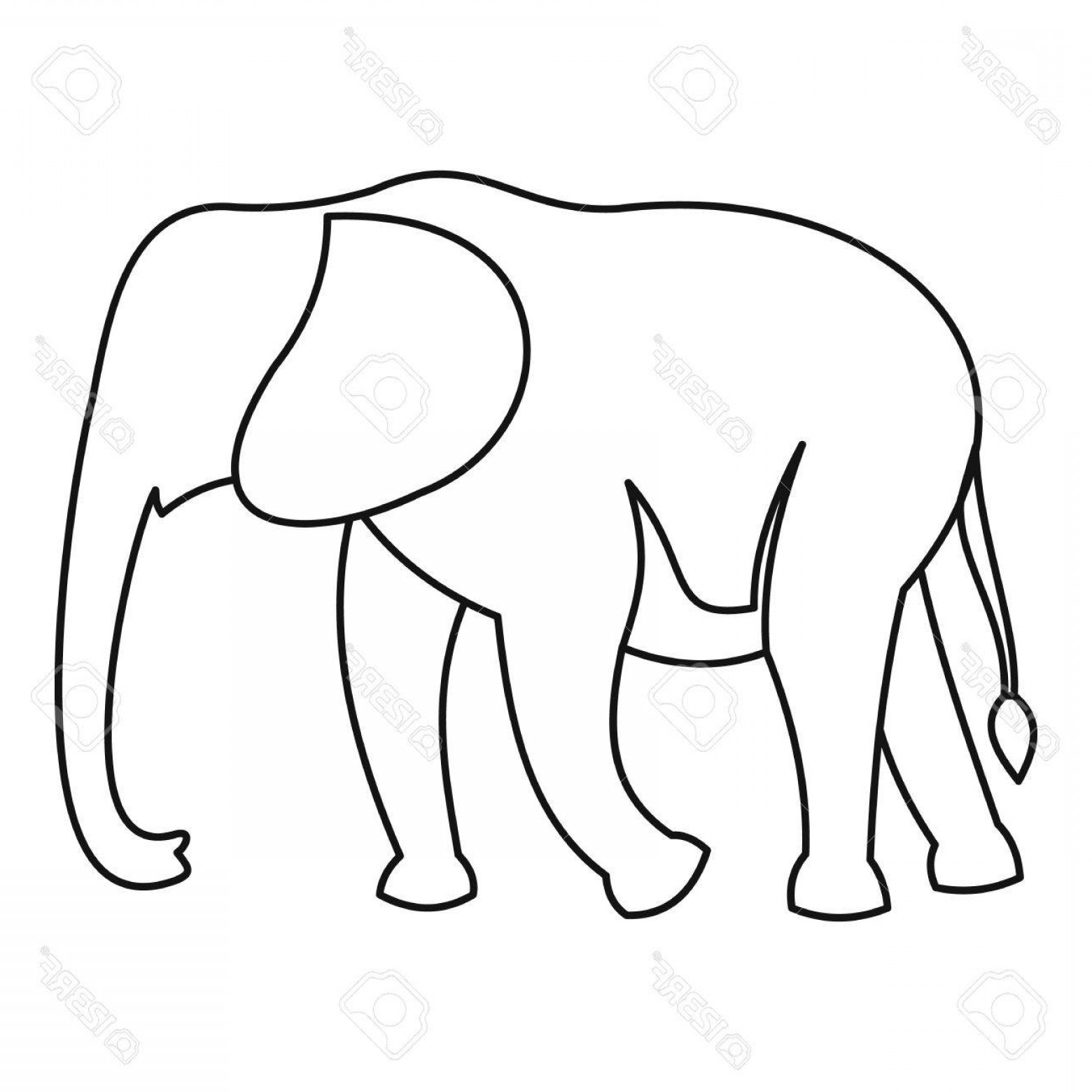 1560x1560 Elephant Outline Vector Soidergi