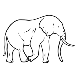 256x256 Polygonal Elephant Vector Design