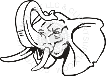 361x259 Mascot Vector Elephant Head, Picture