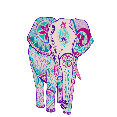 500x500 Collection Of Free Transparent Elephant Boho Download On Ui Ex