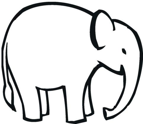 483x420 Elephant Drawing Outline Elephant Picture For Drawing Elephant