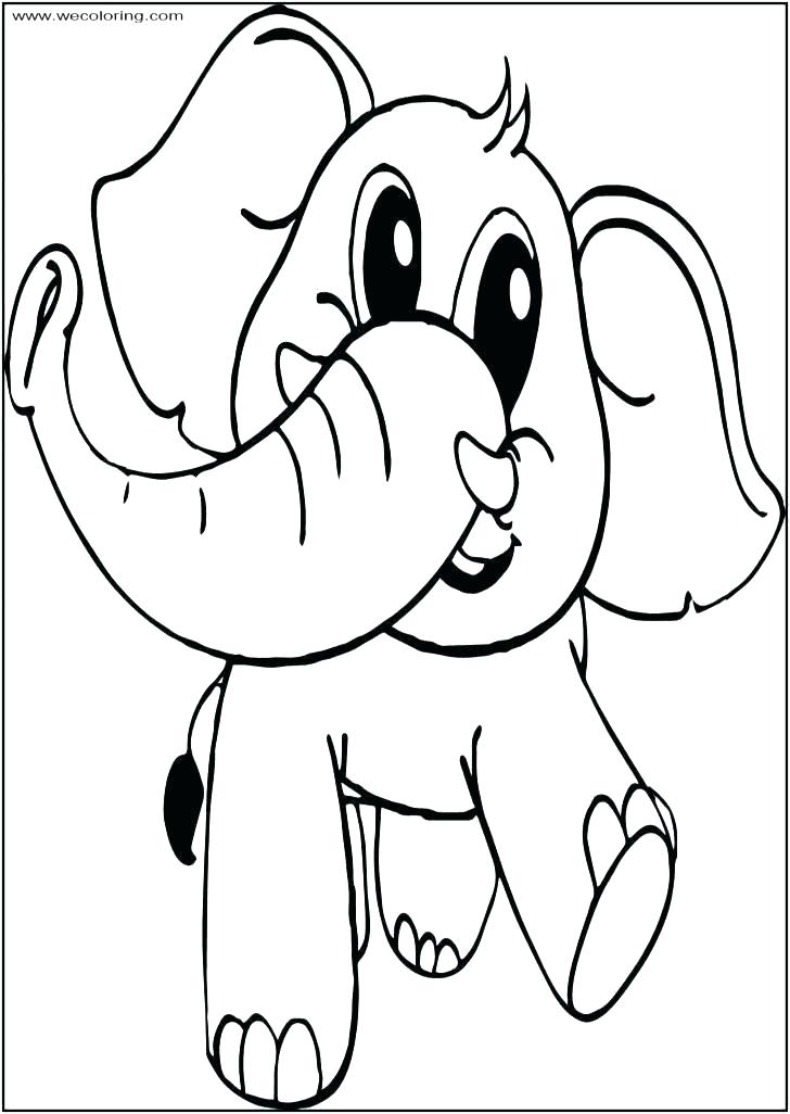 728x1026 Outline Of Elephant