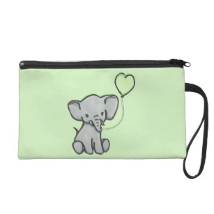307x307 Cute Green Elephant Accessories Zazzle