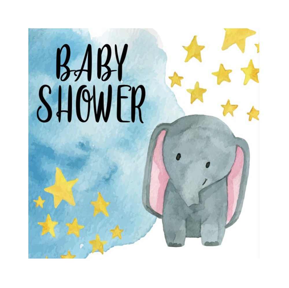 1000x998 Detail Feedback Questions About Laeacco Elephant Baby Shower Gold