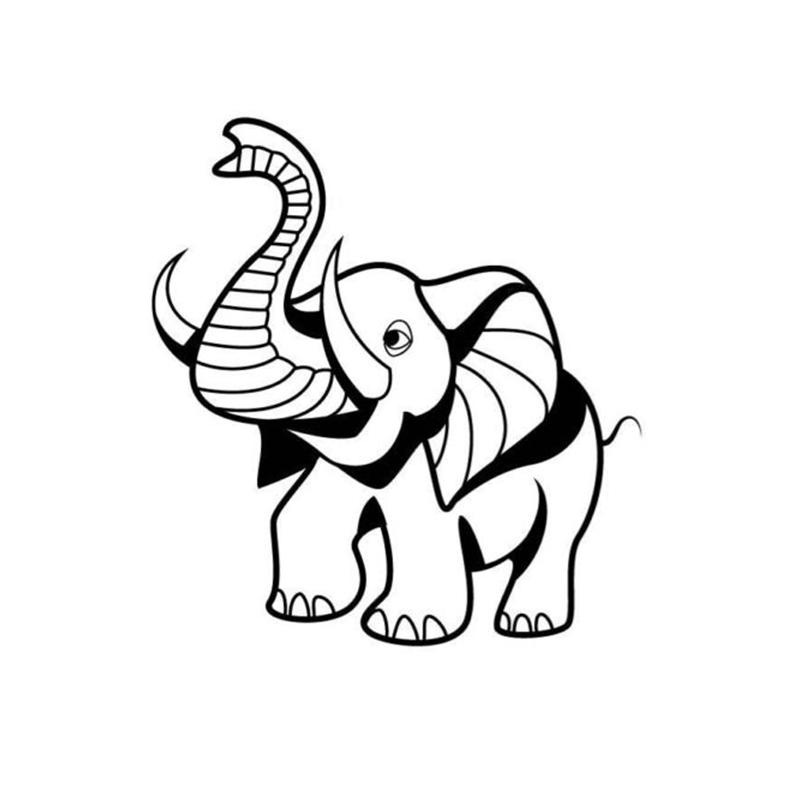 800x800 Elephant Car Sticker Based Car Packaging Accessories Product