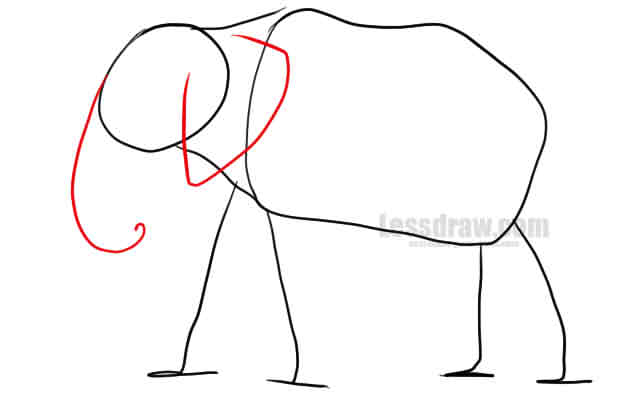 630x396 how to draw an elephant pencil in stages
