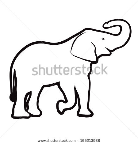 450x470 Pictures Of Elephant Head Side View Outline