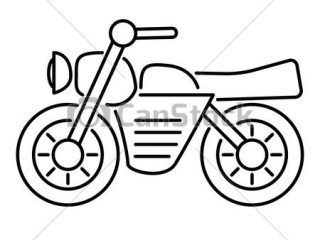 320x240 simple motorcycle drawing collection of simple motorbike