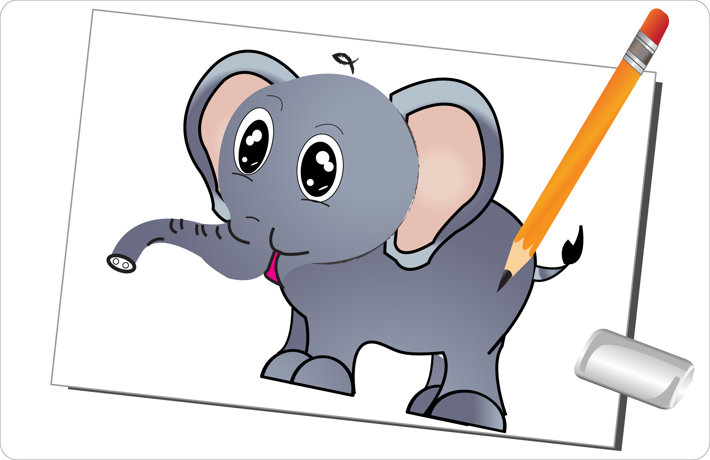 2397x1552 Weird Cute Elephant Drawing How To Draw An Easy Youtube