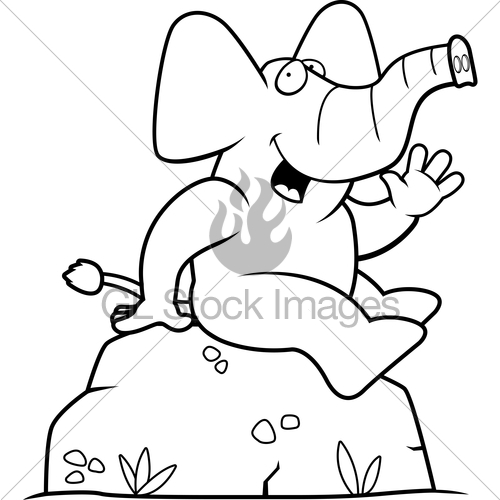 500x500 Elephant Sitting Gl Stock Images