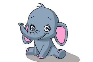 300x200 How To Draw An Elephant For Kids
