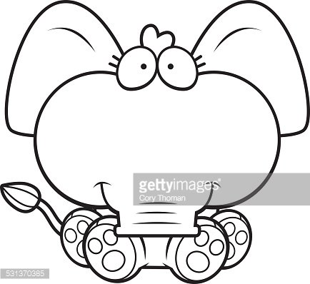 434x398 Cartoon Elephant Sitting Premium Clipart