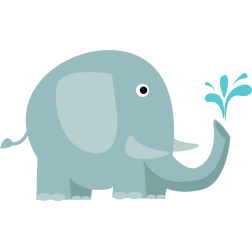 252x252 pics for gt elephant spraying water cartoon oh how i love that