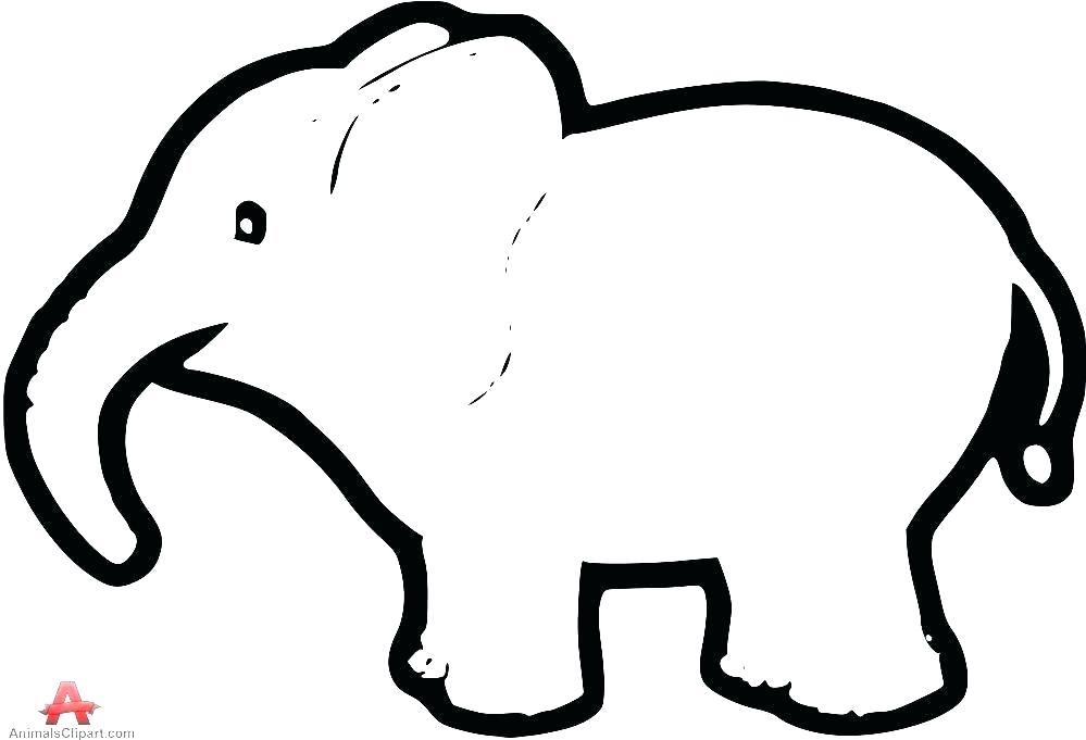 999x681 Outline Of A Elephant Off Elephant Outline Simple