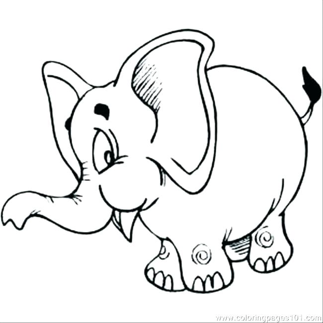 650x650 Elephant Coloring Pages Elephant Coloring Pages For Preschool E Is