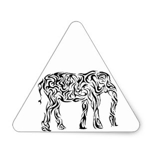 307x307 Elephant Tattoo Stickers Zazzle Au