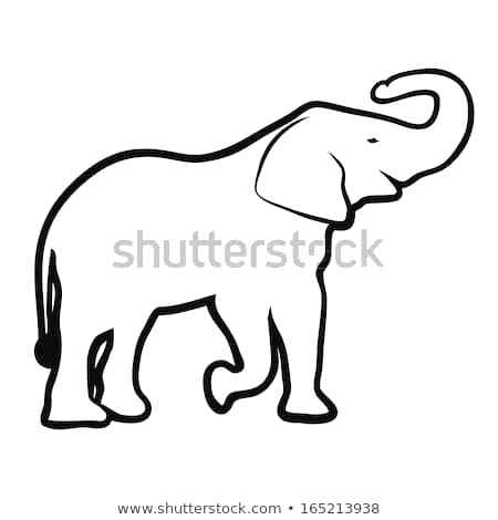 450x470 Elephant Template Animal Templates Free Premium Outline Drawing