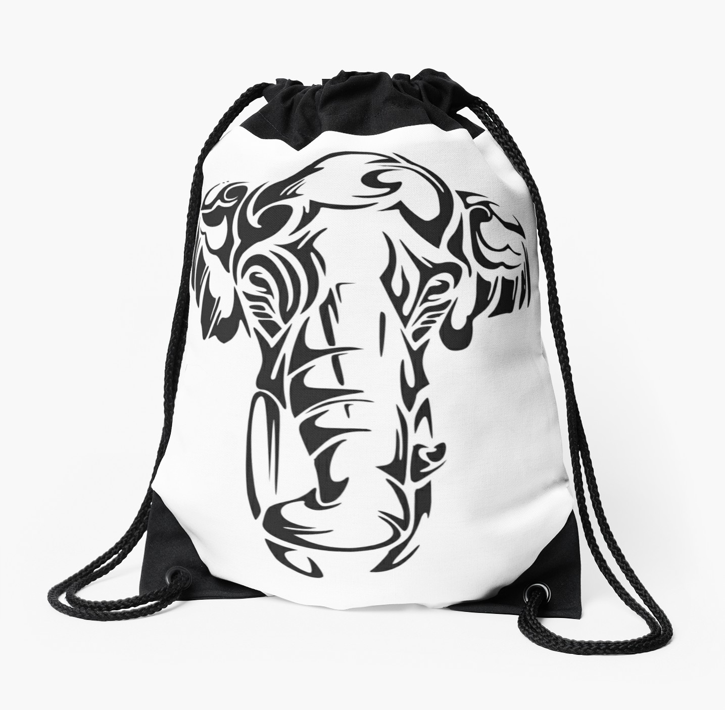1435x1404 Elephant Tribal Drawstring Bag