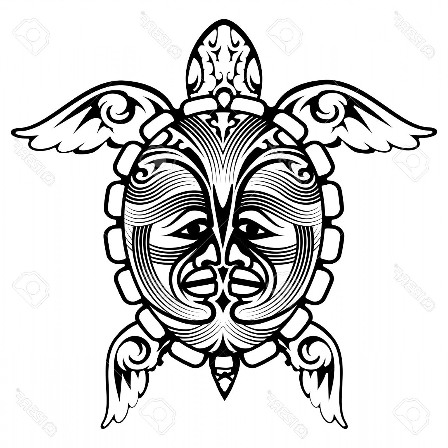 1558x1560 Vector Tribal Animal Drawings Soidergi