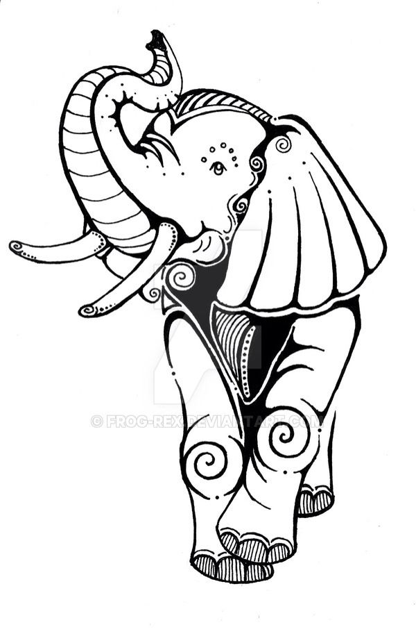 600x913 Tattoo Ideas Elephant Tattoo Design