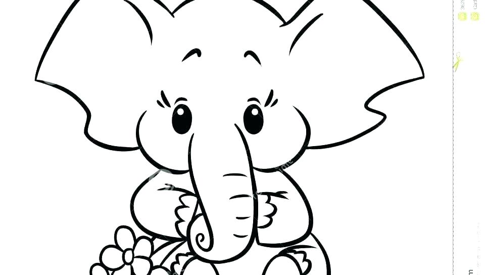 960x544 Coloring Pages Elephant Coloring Pages Drawing For Kids Reading
