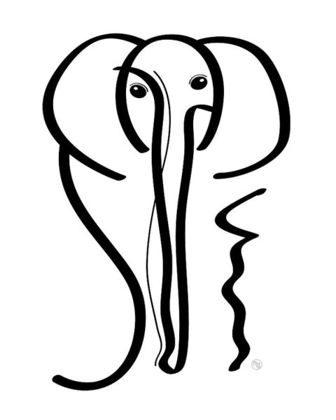 480x600 Elephant Love Art