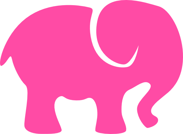 600x442 Pink Elephant Clip Art