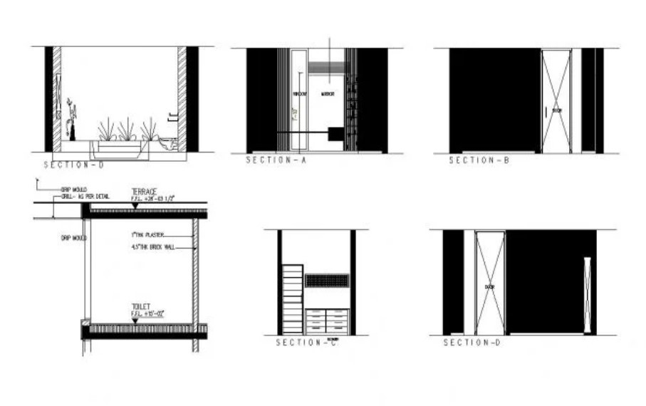 907x570 autocad drawing of residential elevation cadbull cadbull medium