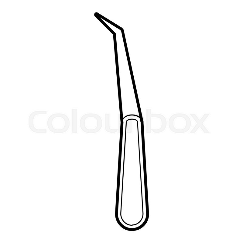 800x800 Dental Elevator Icon Outline Stock Vector Colourbox