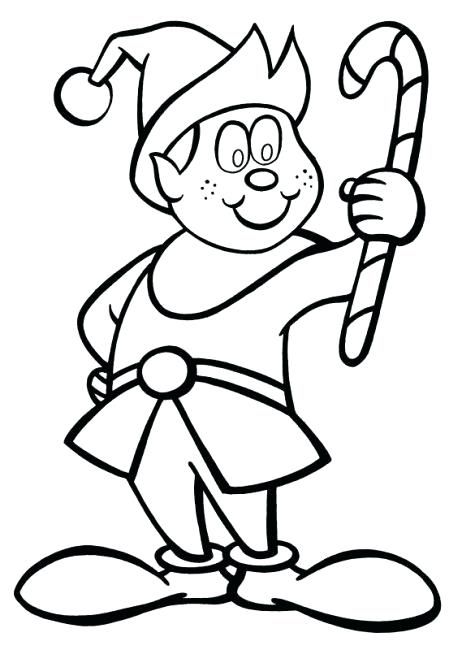 462x650 Christmas Elf Drawing Running