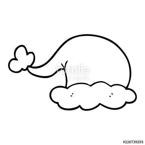 500x500 Line Drawing Cartoon Elf Hat Stock Image And Royalty Free Vector