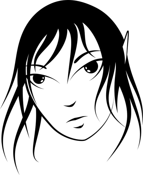 490x600 Elf Face Free Vector In Open Office Drawing