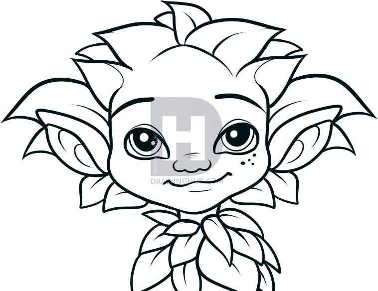 758x584 How To Draw King Of The Elves, Step