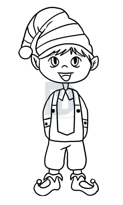 408x680 Elf Drawing