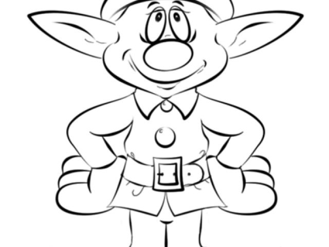 640x480 Drawn Elf Line Drawing
