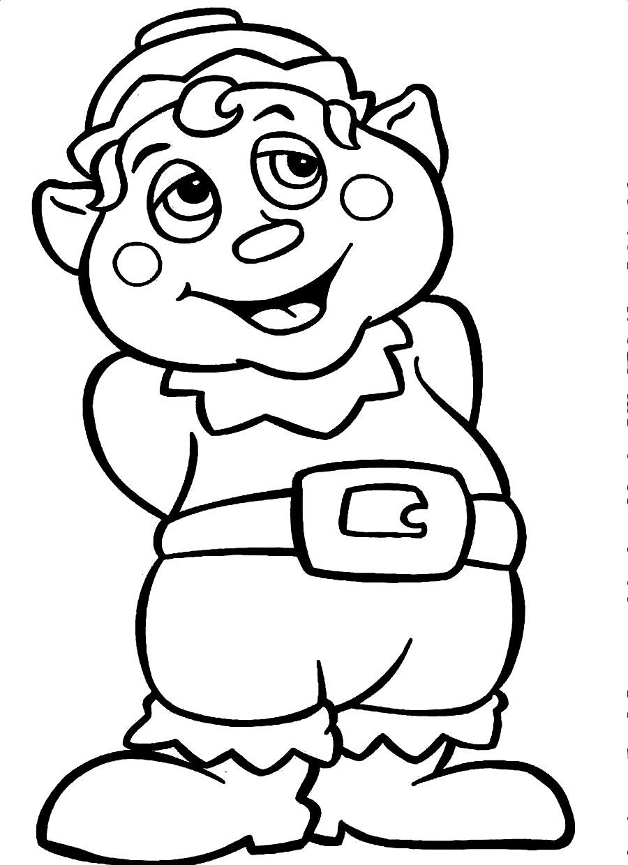 900x1240 Elf Coloring Pages To Print On Elf Coloring Pages