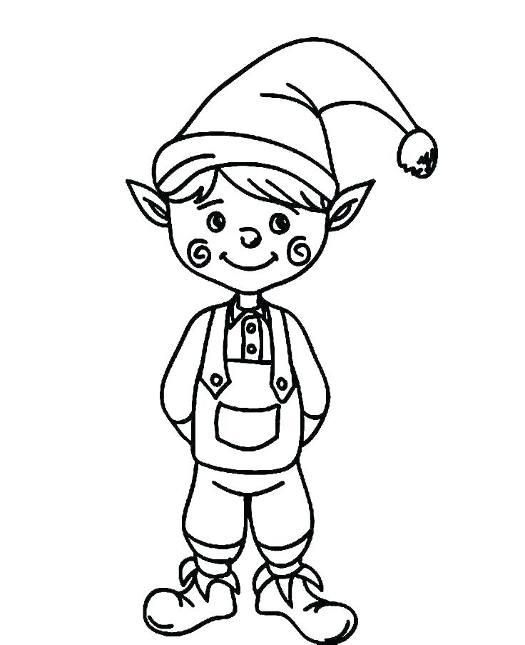736x903 Free Elf Coloring Pages Girl Elf Coloring Pages Elves Helpers