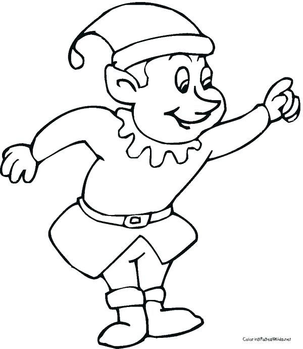 600x690 Free Elf Coloring Sheet Elf Coloring Pages Elves Coloring Sheets