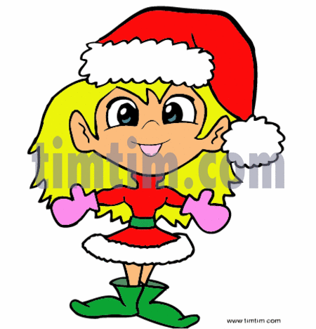 450x468 Free Drawing Of Christmas Elf Girl From The Category Christmas