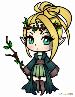 250x324 How To Draw Chibi Drawing Elves Elf Girl Freeuse Stock