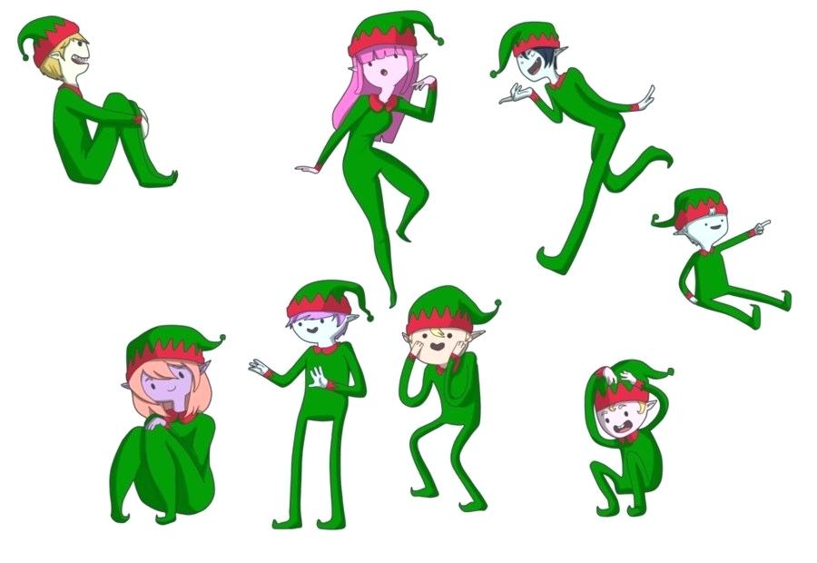 900x620 Christmas Elf Drawing